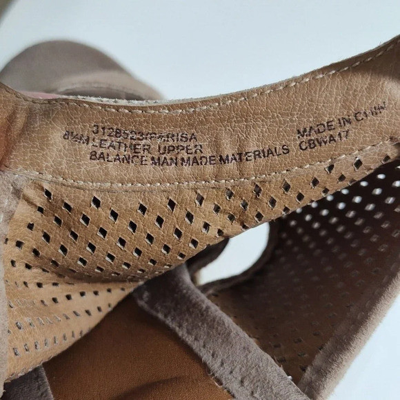 Euro Soft by Sofft Brown Wedge Espadrille Heels Sandals Women Size 8.5M Open Toe - Picture 5 of 7